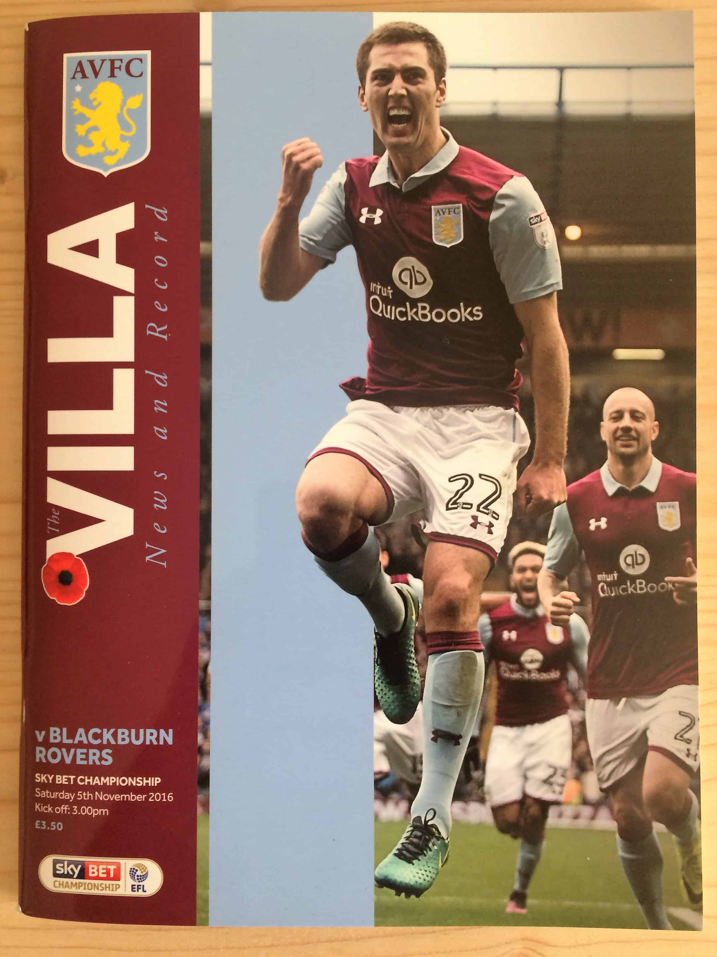 Aston Villa FC v Blackburn Rovers FC